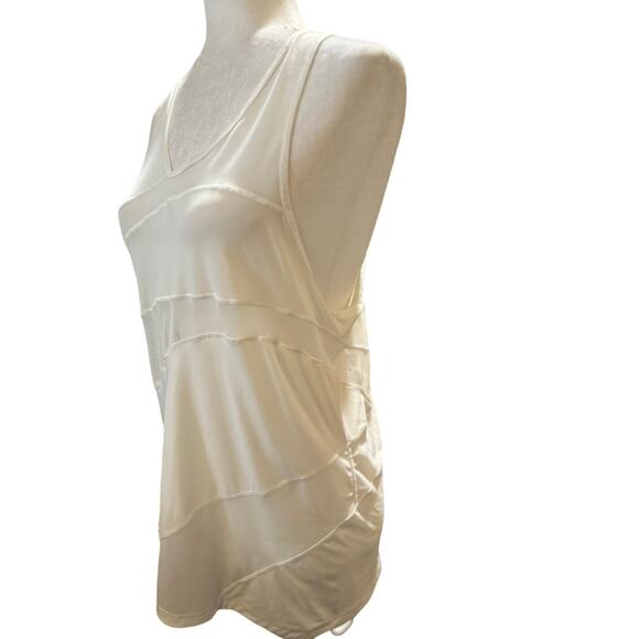 Lululemon Mesh In Motion Racerback, White, Size Small - Picture 3 of 7
